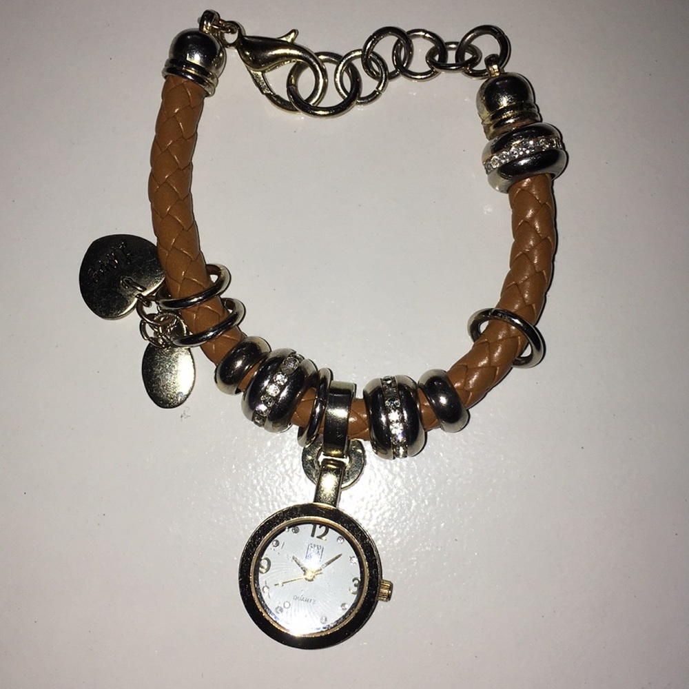 New York & Company watch charm bracelet